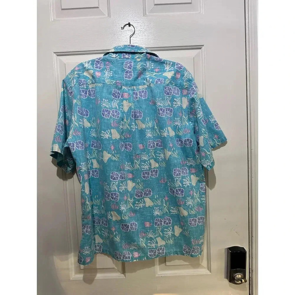 Kahala Blue Short Sleeve Button-Down Hawaiian Shirts Size XL - Picture 6 of 6